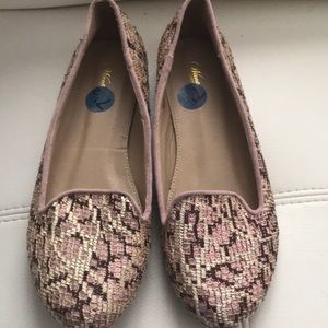 Wanted- light pink sequins easy slip on loafers